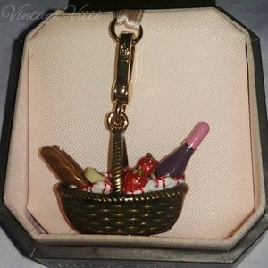 JUICY COUTURE PICNIC BASKET CHARM EUC IN BOX RARE